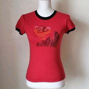 Cute Vintage Red Mighty Mouse Shirt, Women